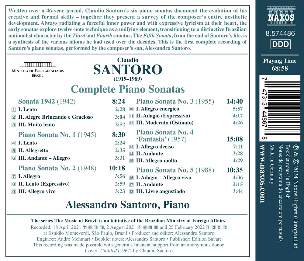 Santoro: Complete Piano Sonatas
