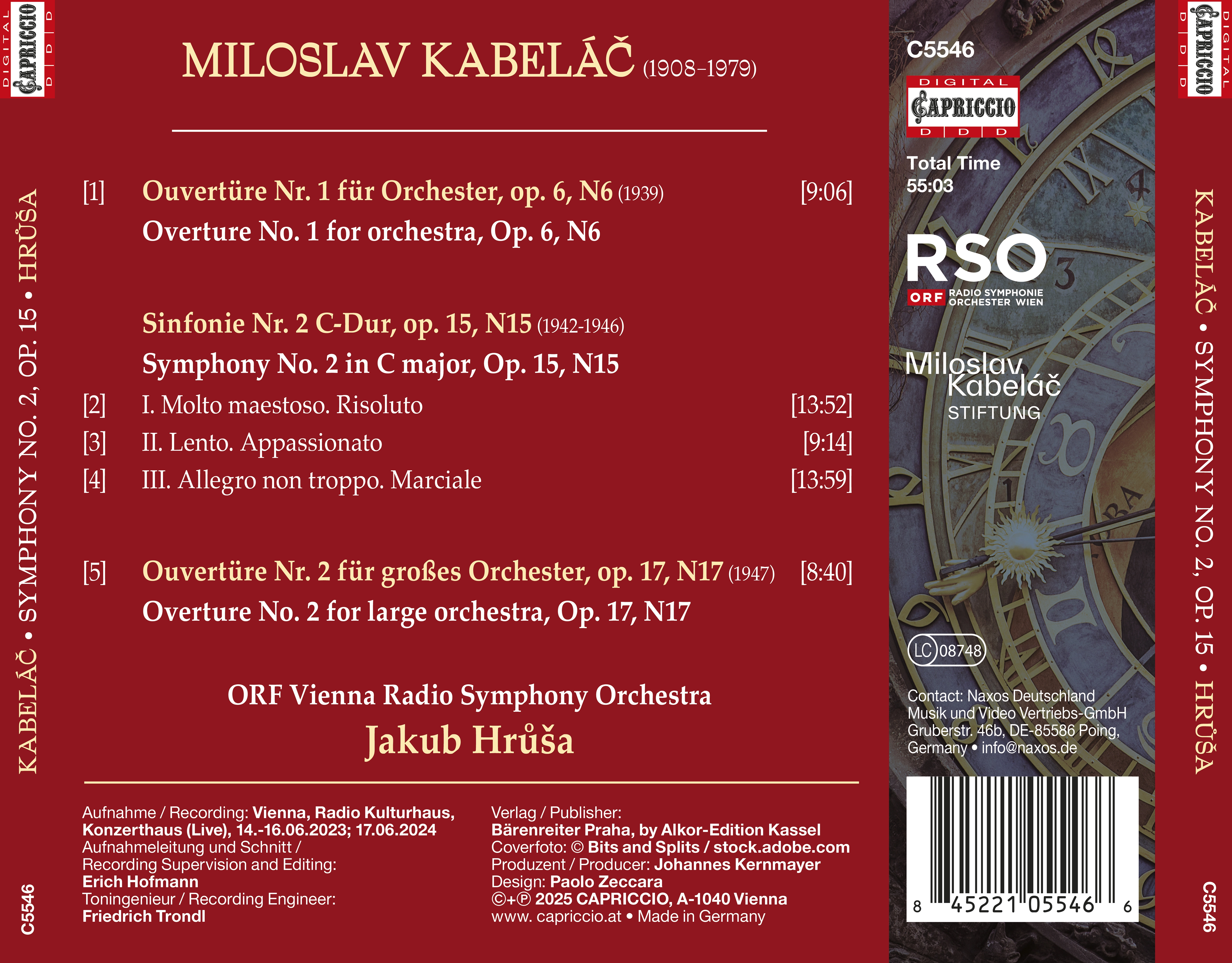 MILOSLAV KABELÁČ: Symphony No. 2 · Overtures