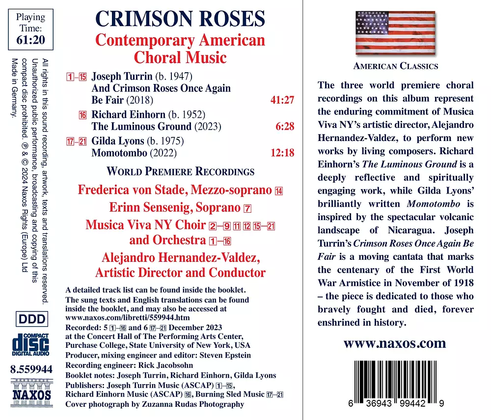 Crimson Roses: Contemporary American Choral Music