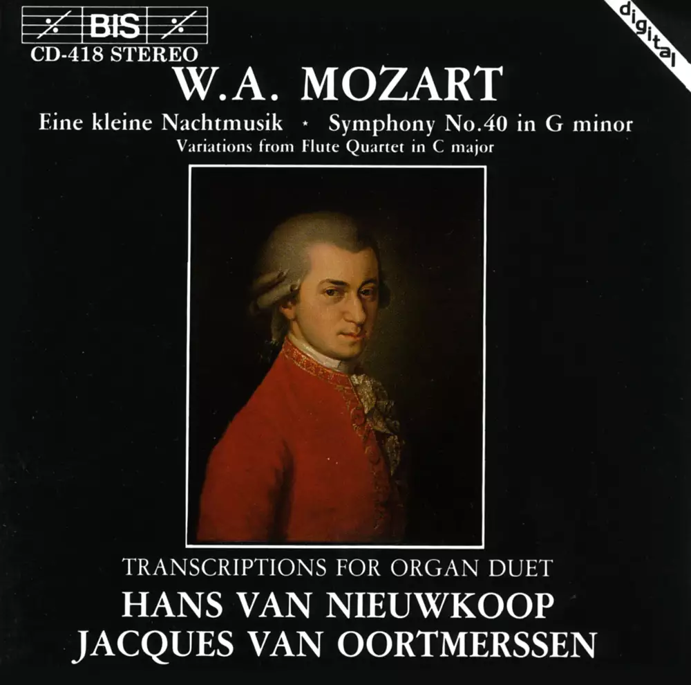 Mozart - Transcriptions for Organ Duet