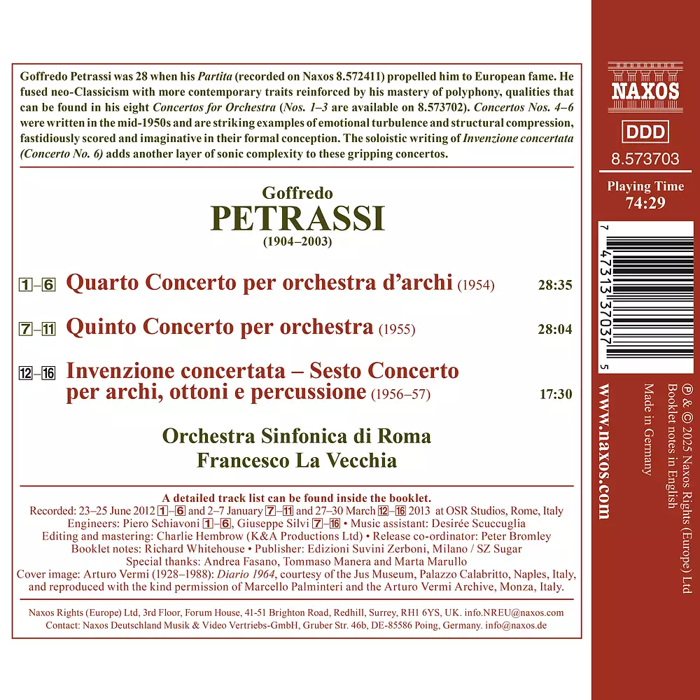 Petrassi: Concertos for Orchestra Nos. 4-6