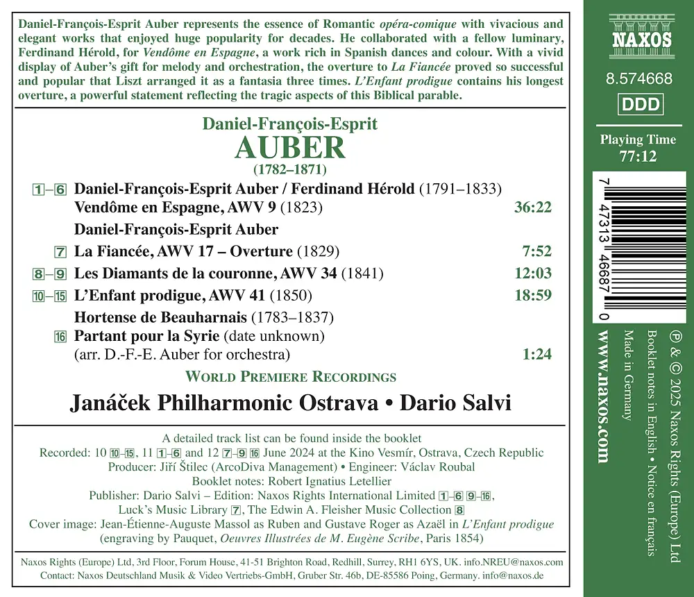 Auber: Overtures, Vol. 8