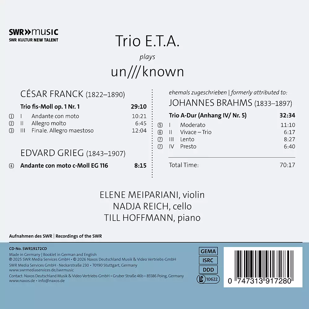 Trio E.T.A. plays Un | Known