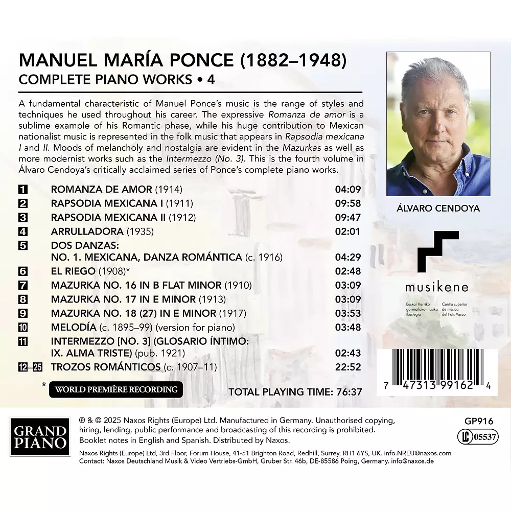 Ponce: Complete Piano Works, Vol. 4