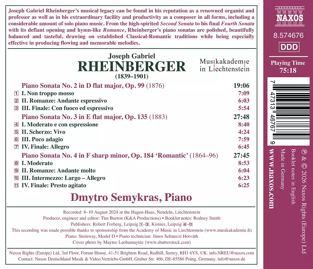 Rheinberger: Piano Works