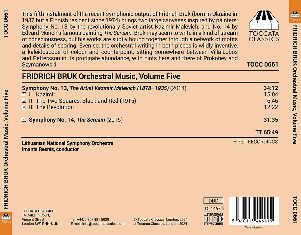 Fridrich Bruk: Orchestral Music, Vol. 5