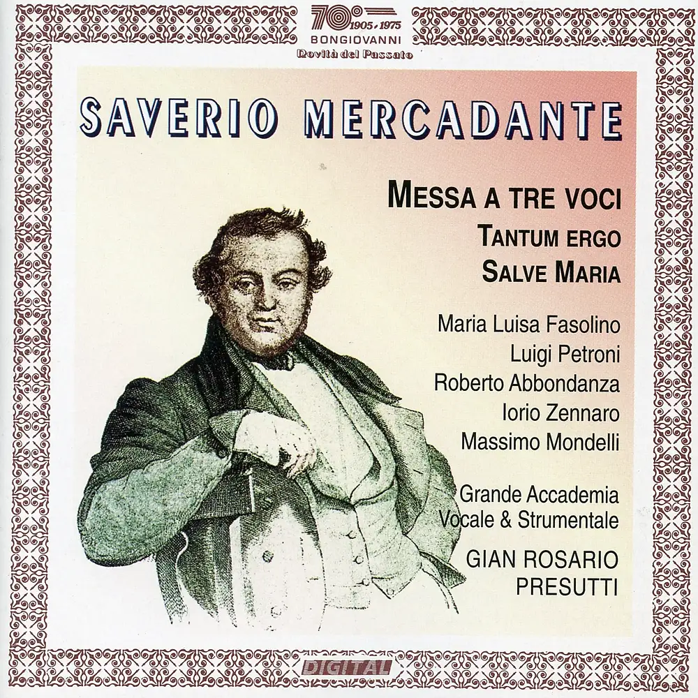 Mercandante: Messa a 3 voci, Salve Maria & Tantum ergo