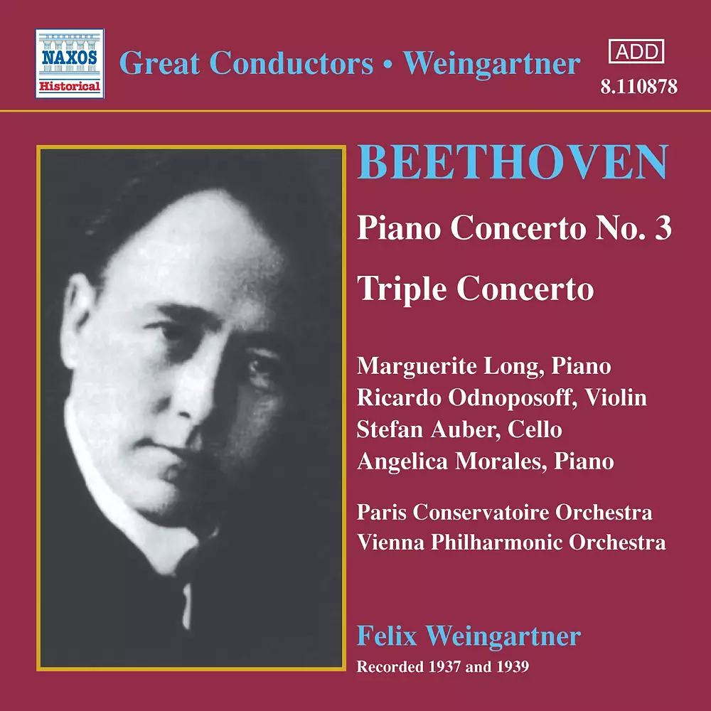 Beethoven: Piano Concerto No. 3 / Triple Concerto (Weingartner) (1937-1939)