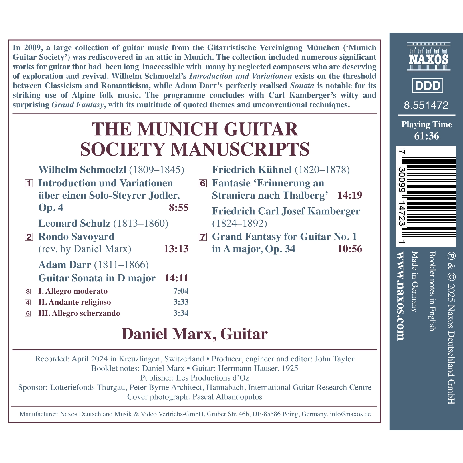 The Munich Guitar Society Manuscripts