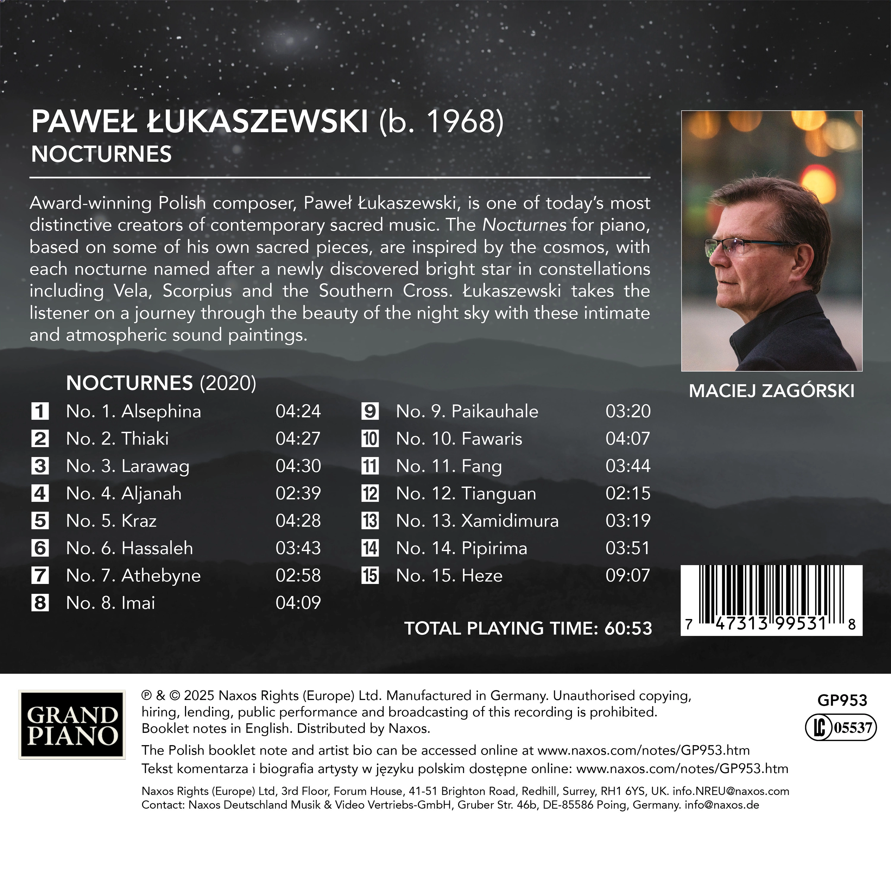 Łukaszewski: Nocturnes