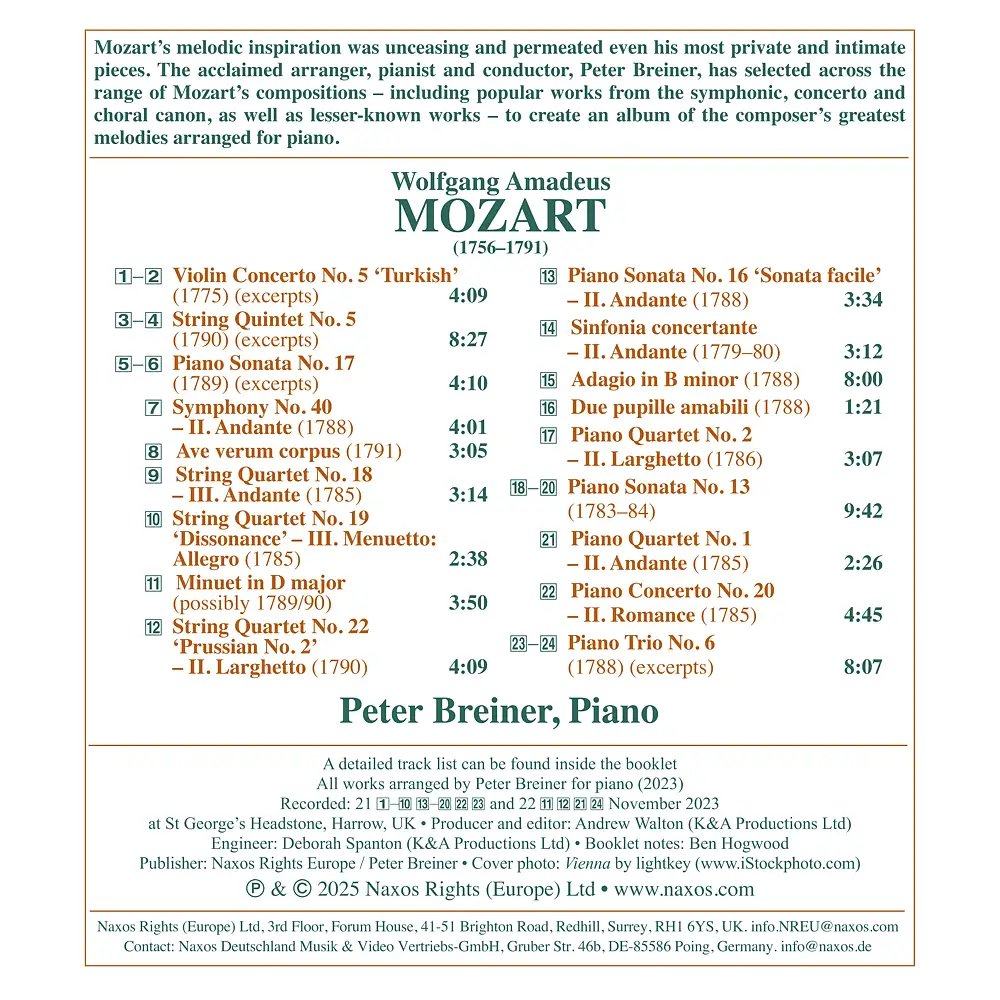 Mozart: Greatest Melodies