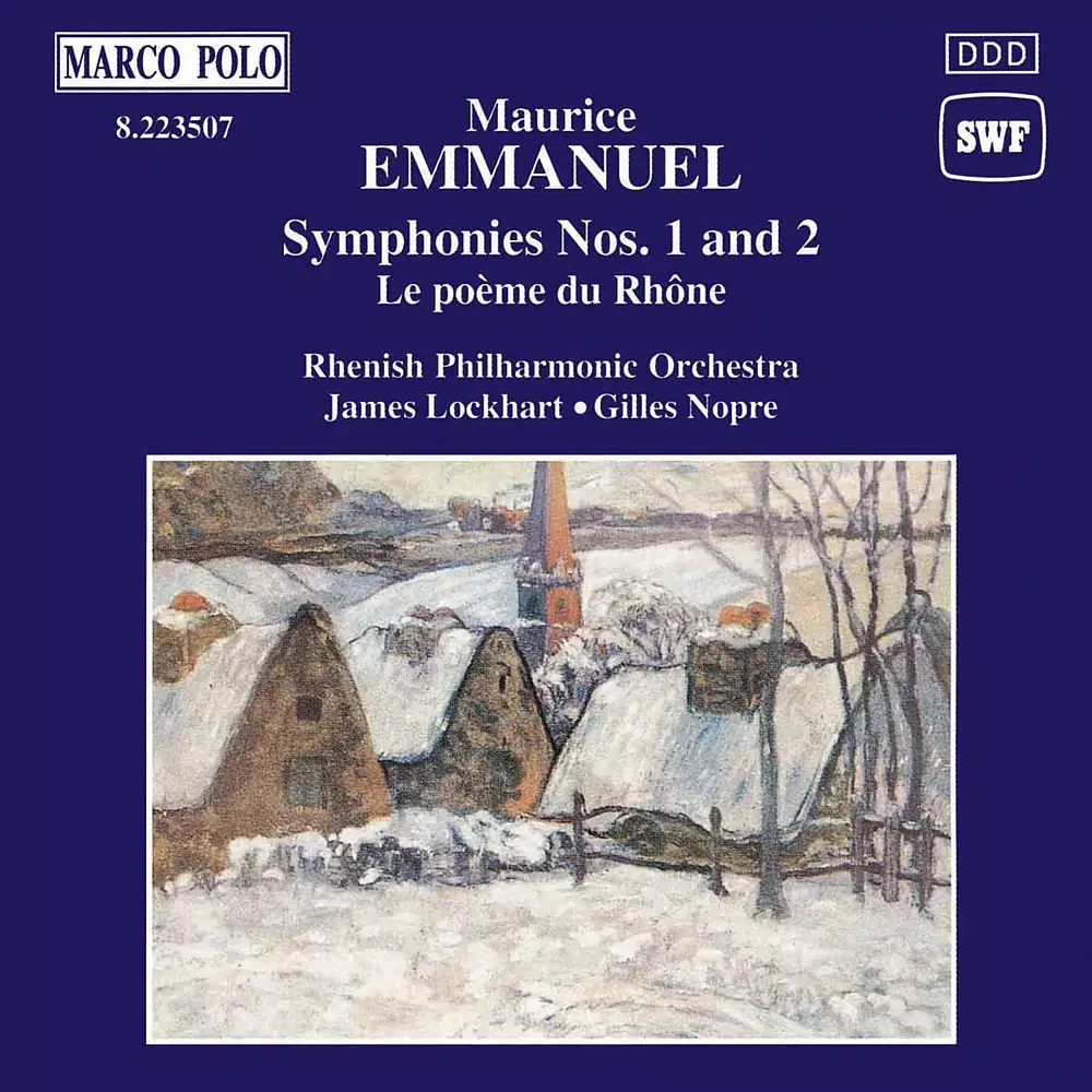 Emmanuel: Symphonies Nos. 1 and 2