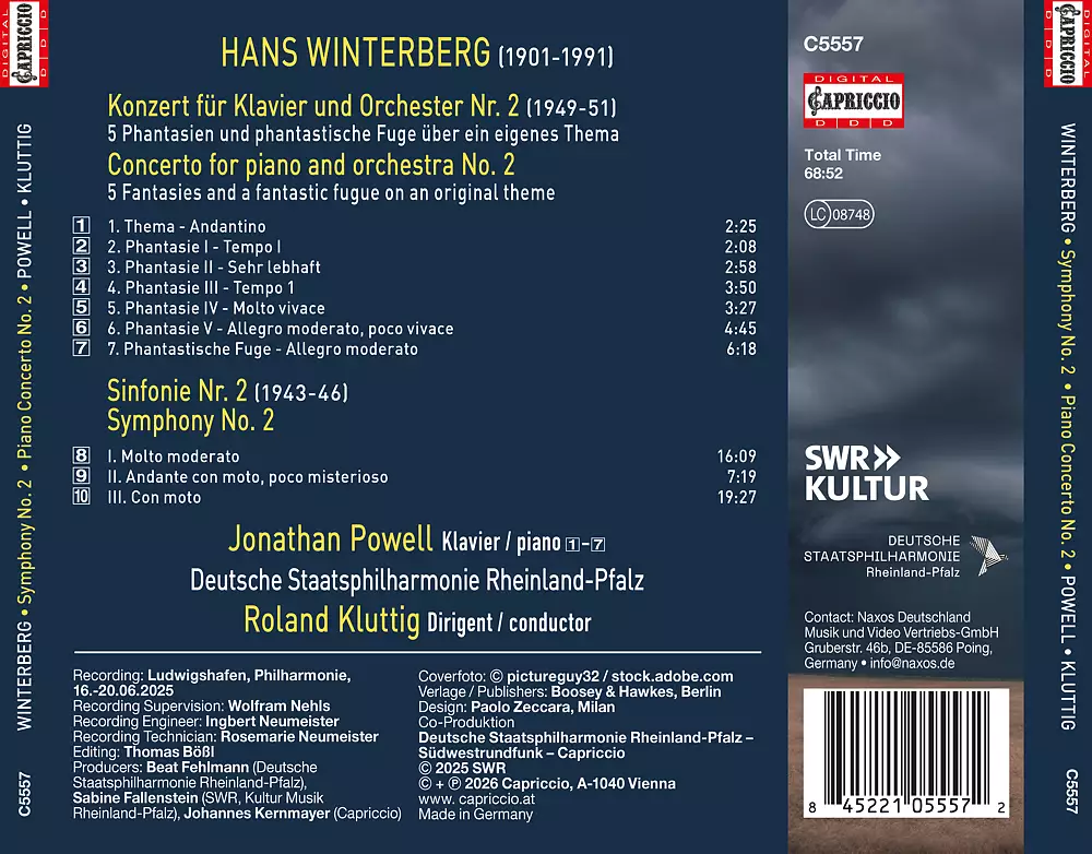 Hans Winterberg: Symphony No. 2 · Piano Concerto No. 2