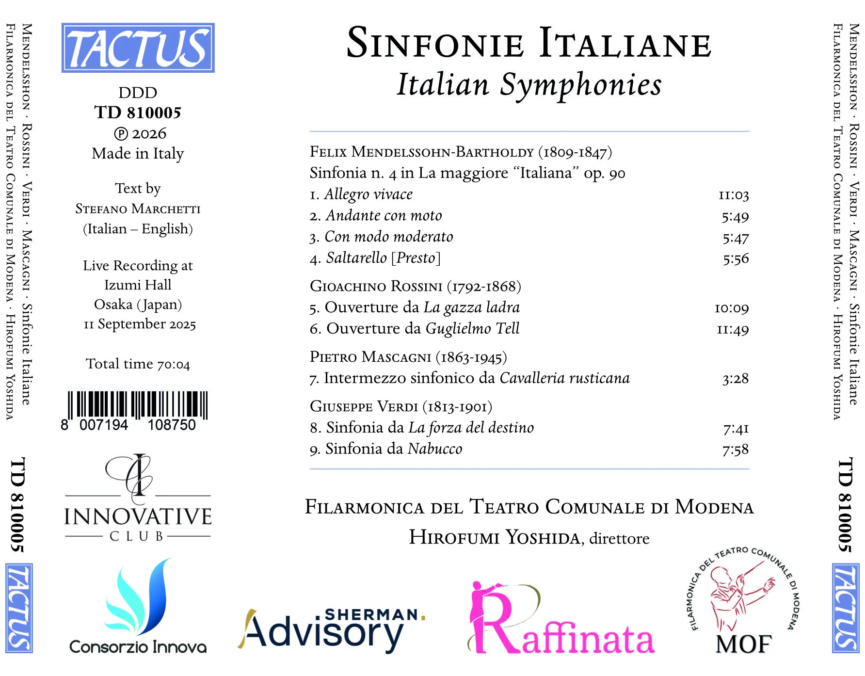 VV.AA.: Sinfonie Italiane