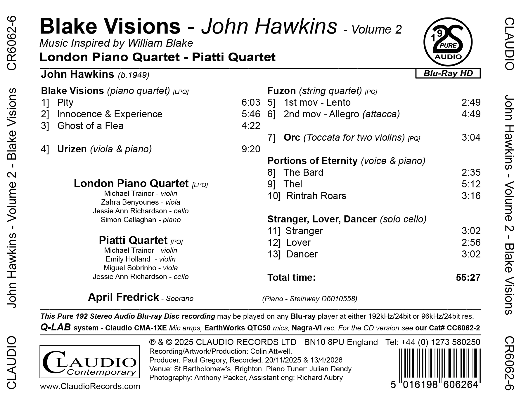John Hawkins Vol. 2 Blake Visions