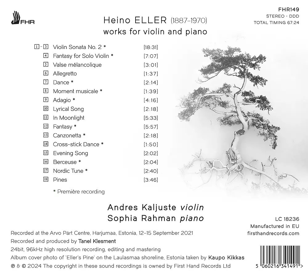 Eller: Works for Violin & Piano