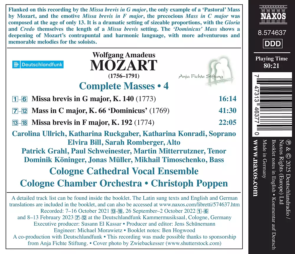 Mozart: Complete Masses, Vol. 4