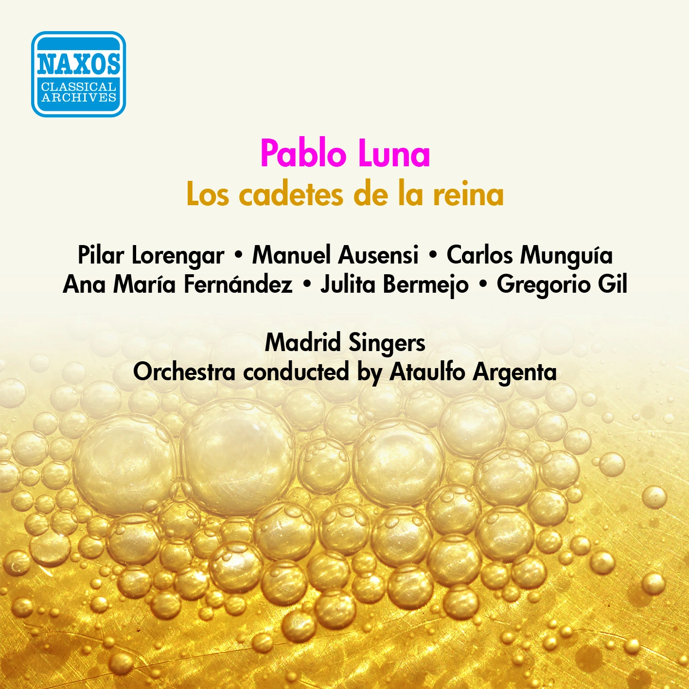 Luna, P.: Cadetes De La Reina (Los) [Zarzuela] (Lorengar, Ausensi, Argenta) (1955)