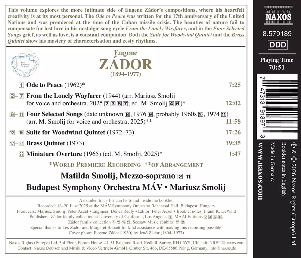 Zádor: From the Lonely Wayfarer
