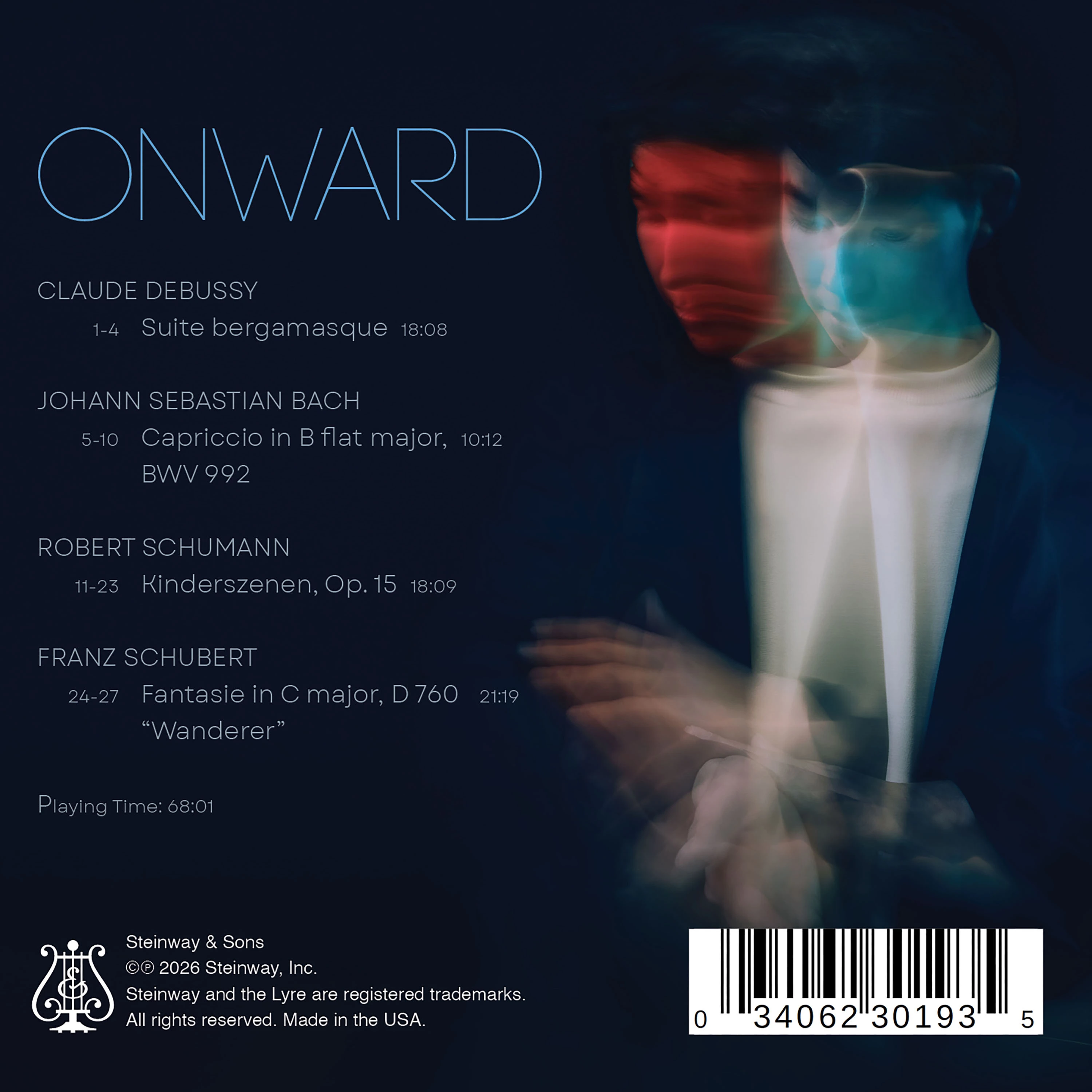 Onward - Debussy, Bach, Schumann, Schubert