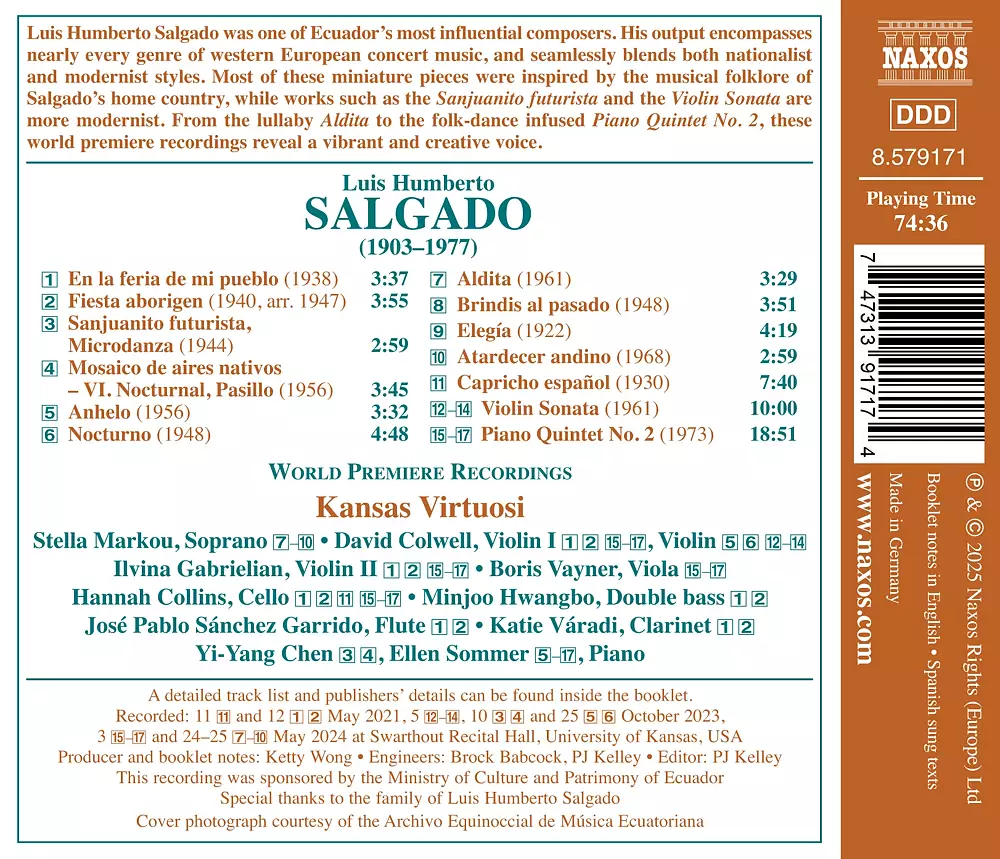Salgado: Chamber Music, Vol. 2