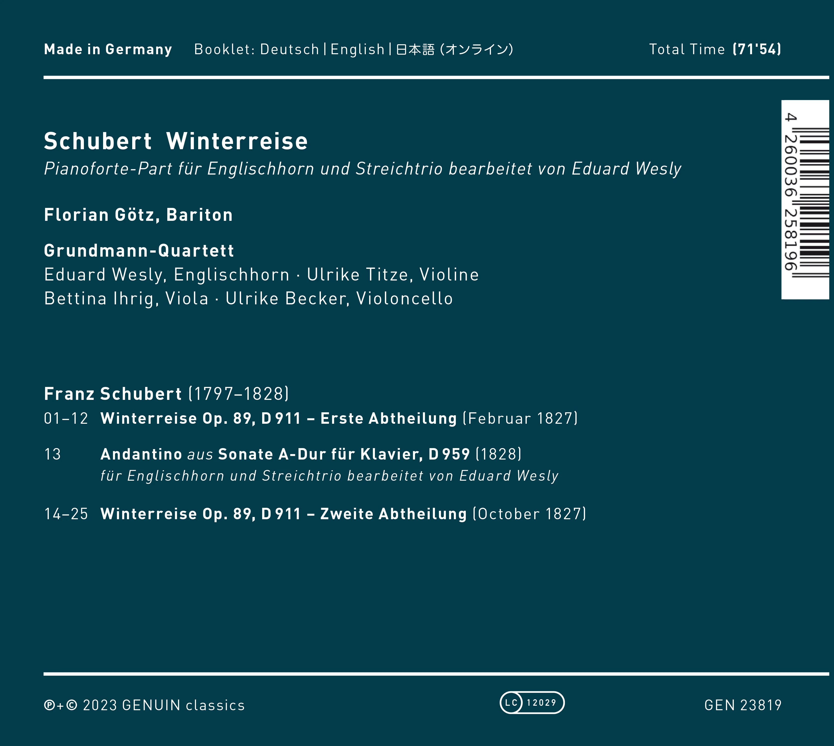 Schubert Winterreise