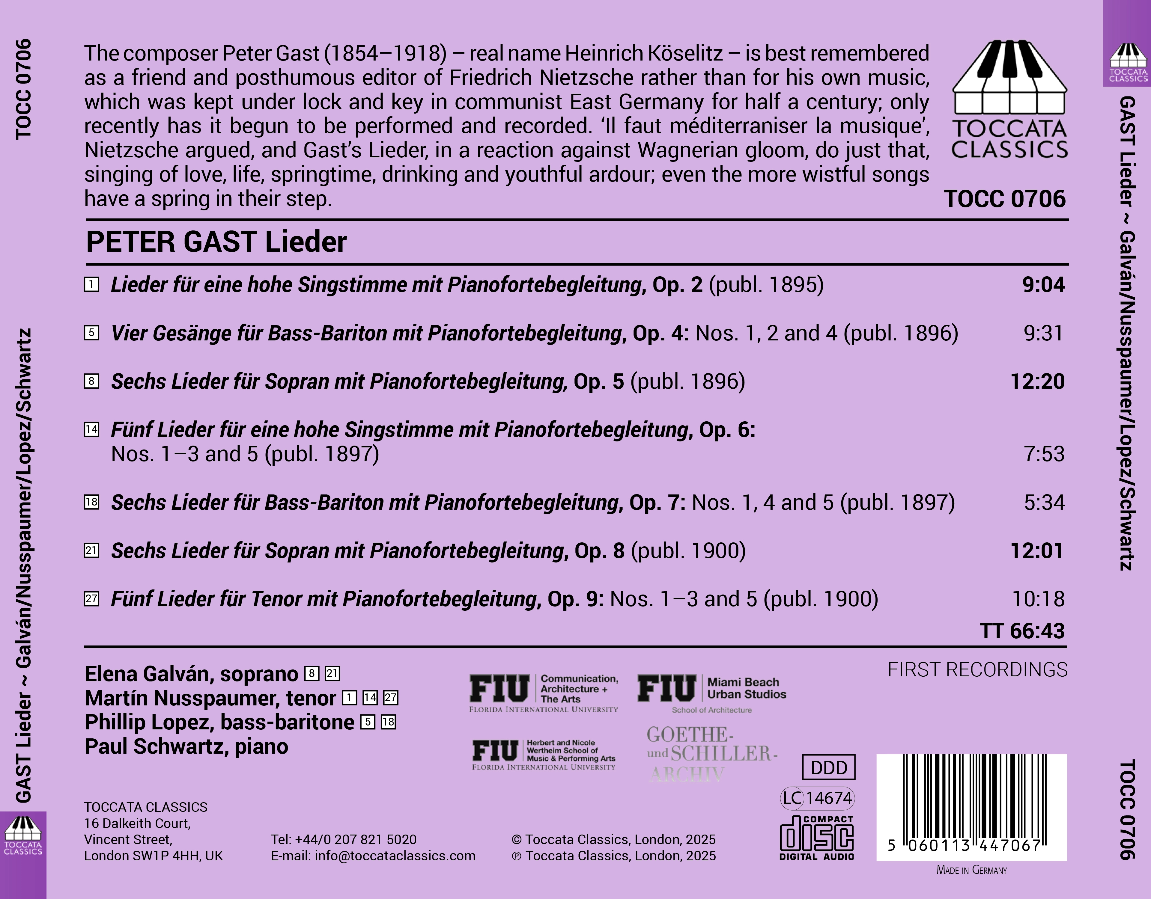 Gast: Lieder