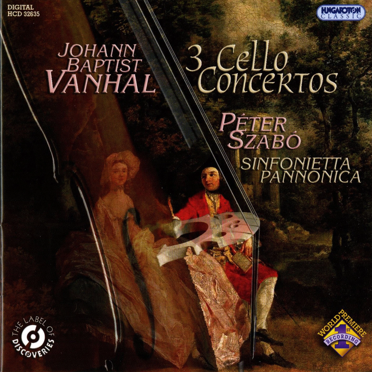 Vanhal: 3 Cello Concertos