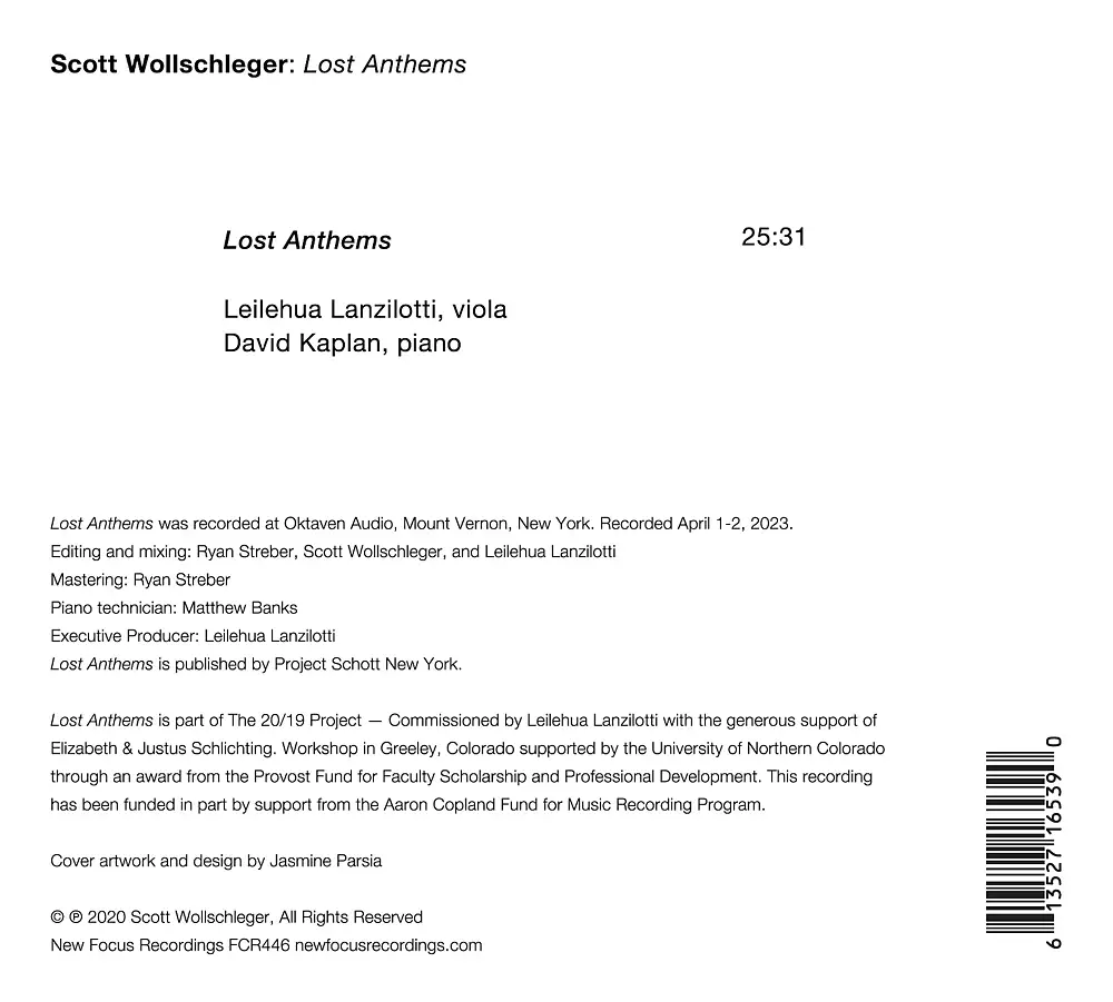 Scott Wollschleger: Lost Anthems