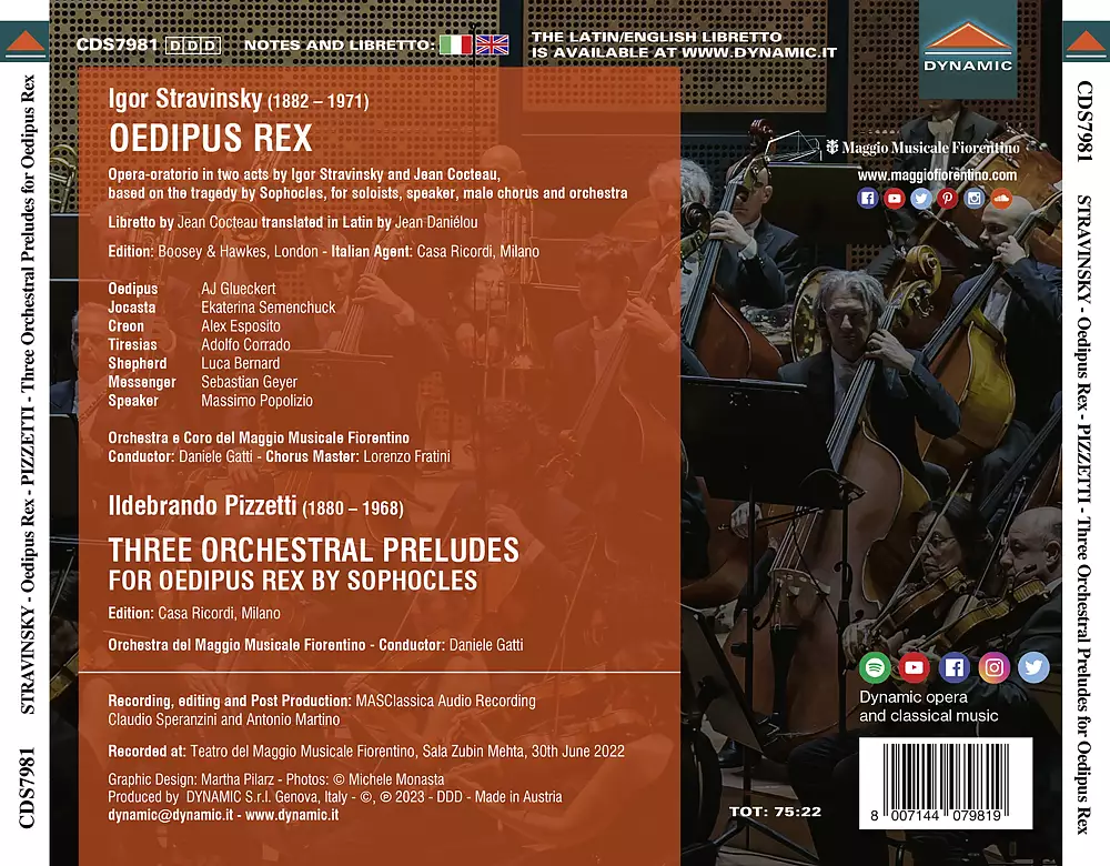 Three Orchestral Preludes for Oedipus Rex by Sophocles, Oedipus Rex