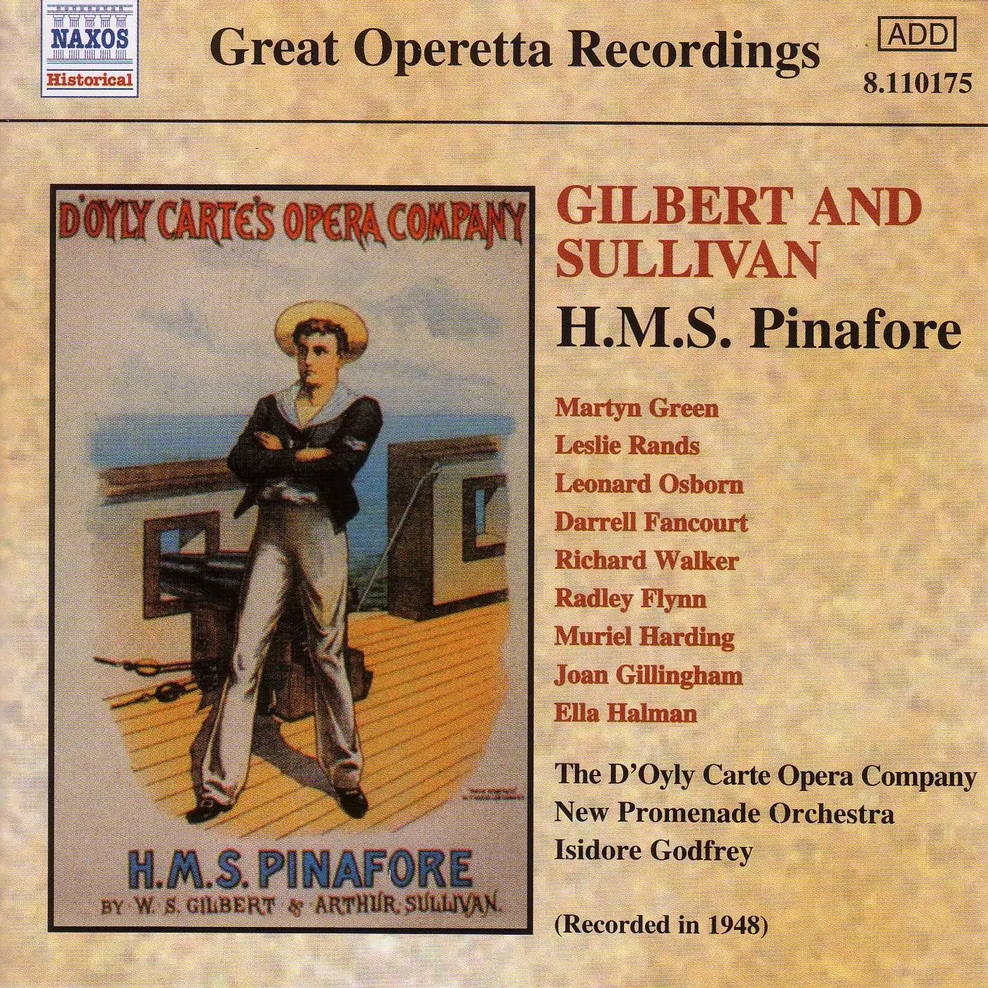 Sullivan: H.M.S. Pinafore (D'Oyly Carte) (1948)