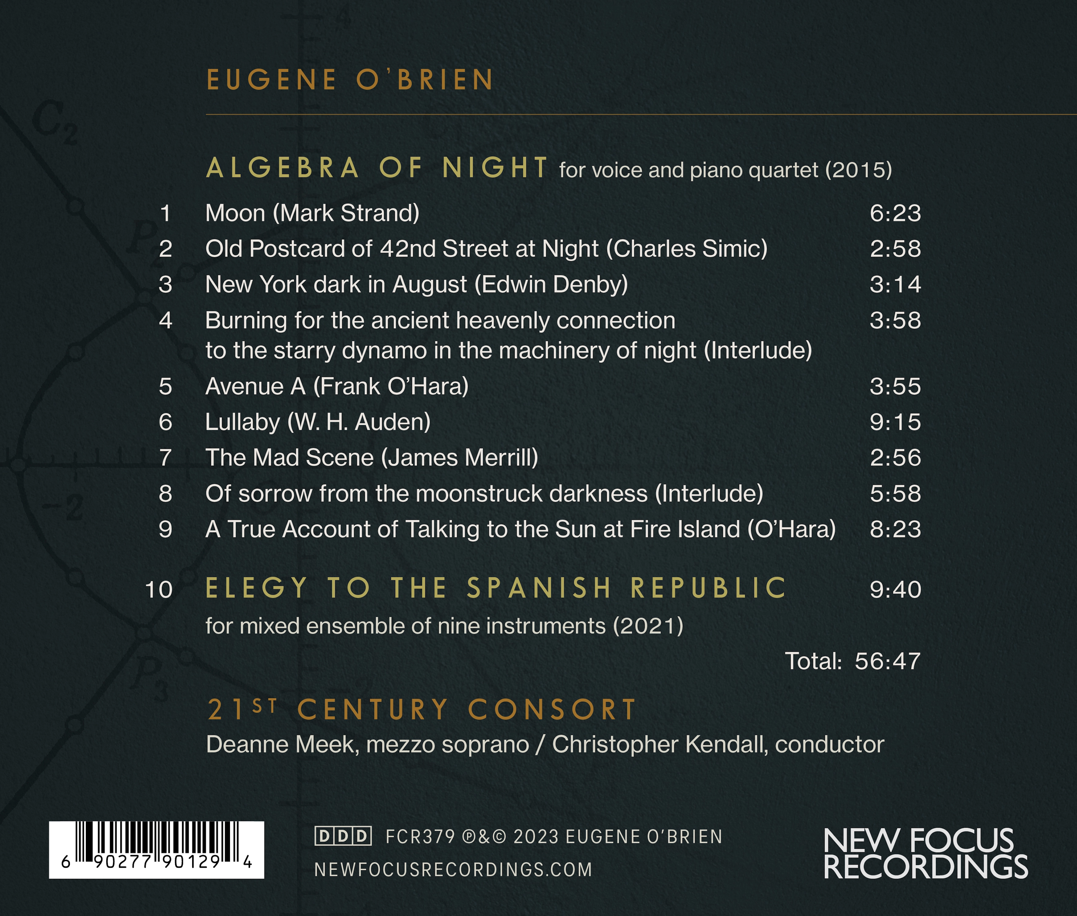 Eugene O'Brien: Algebra of Night