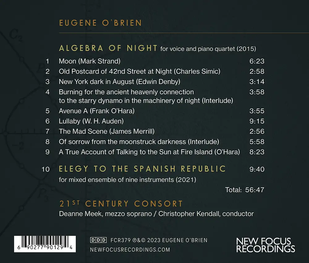 Eugene O'Brien: Algebra of Night