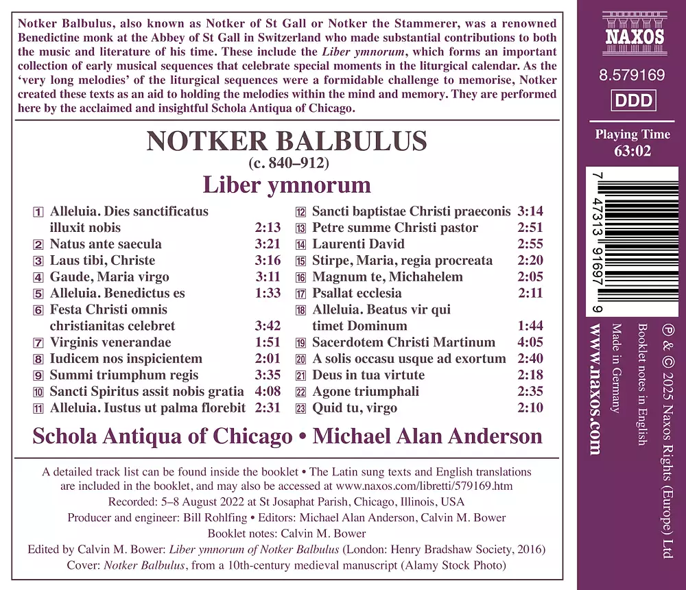Notker Balbulus: Liber ymnorum