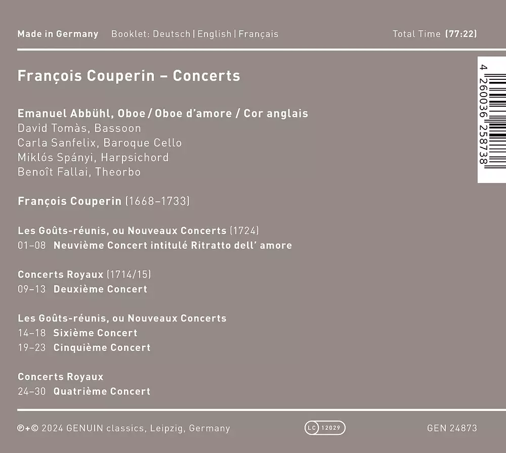 François Couperin – Concerts