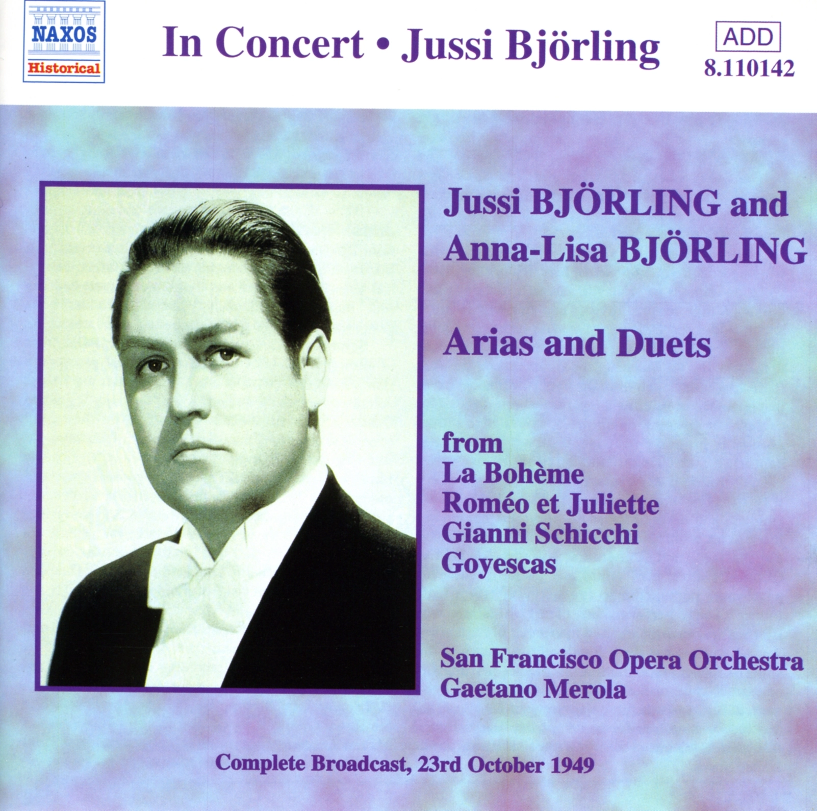 Björling, Jussi / Björling, Anna-Lisa: Arias and Duets (1949)
