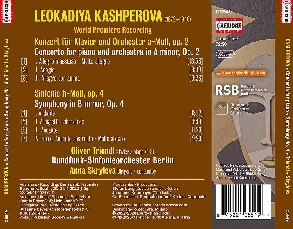 Leokadiya Kashperova: Piano Concerto · Symphony