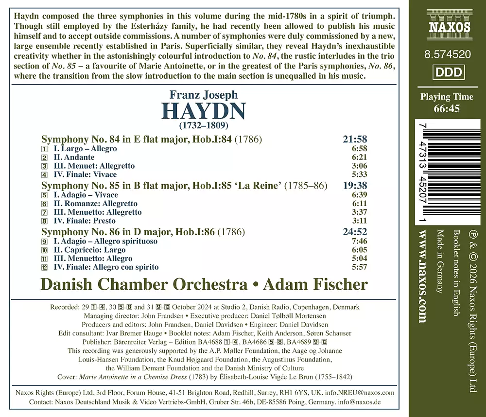 Haydn: Late Symphonies, Vol. 5