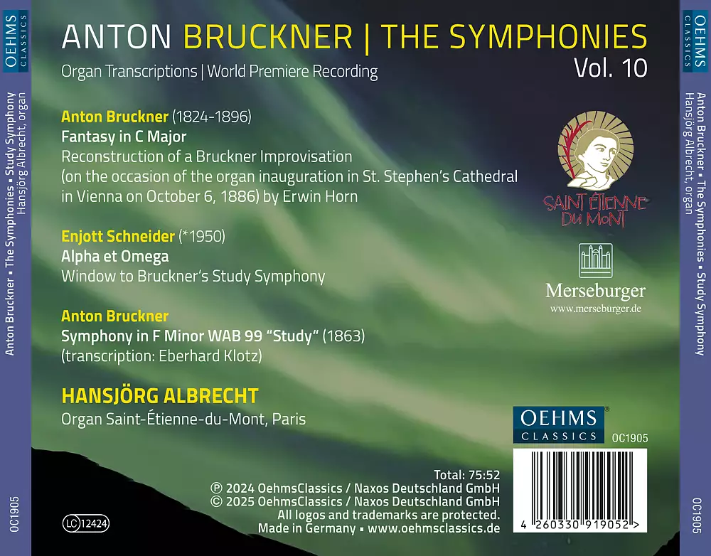 The Bruckner Symphonies, Vol. 10 - Organ Transcriptions