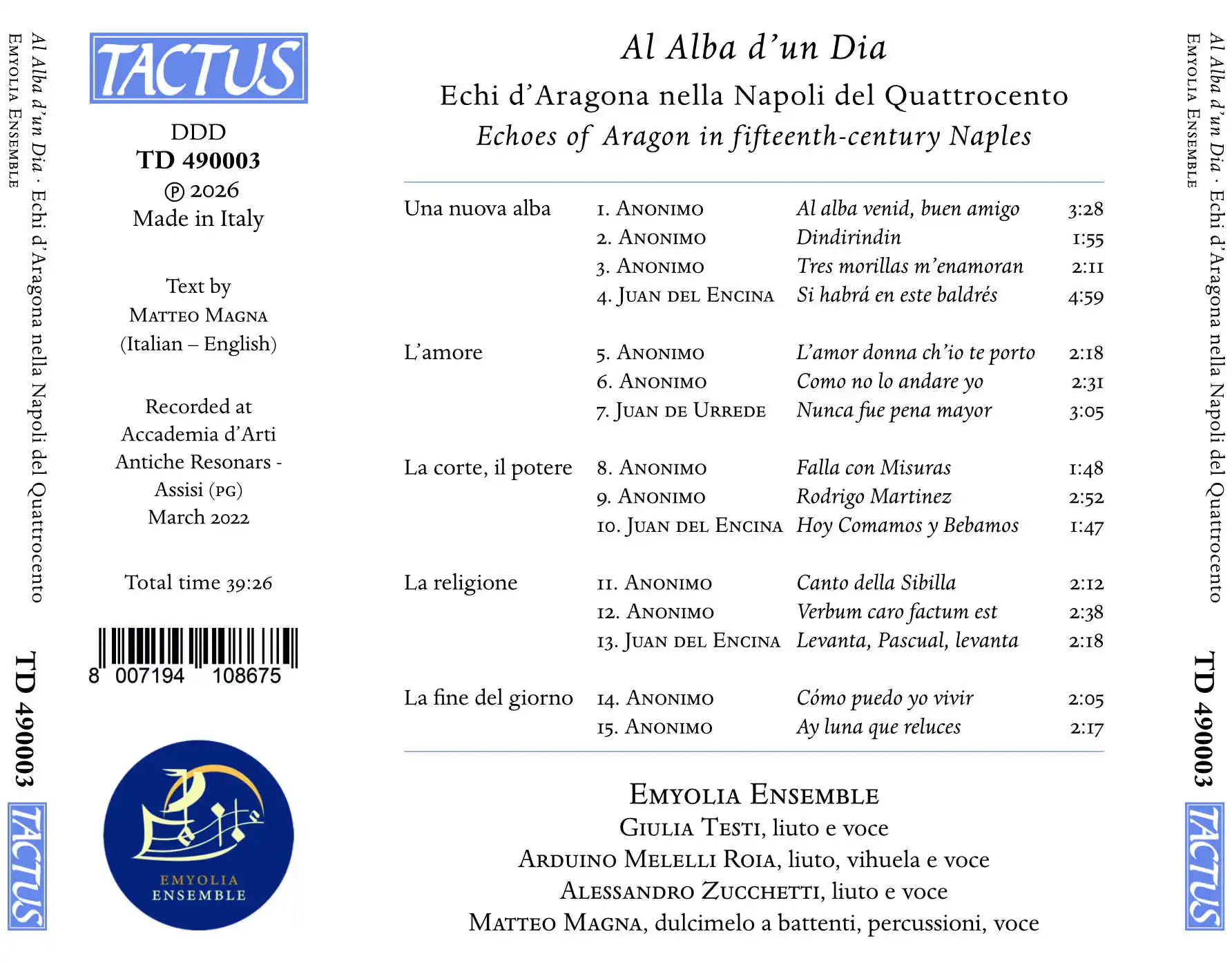 Al Alba d'un Dia