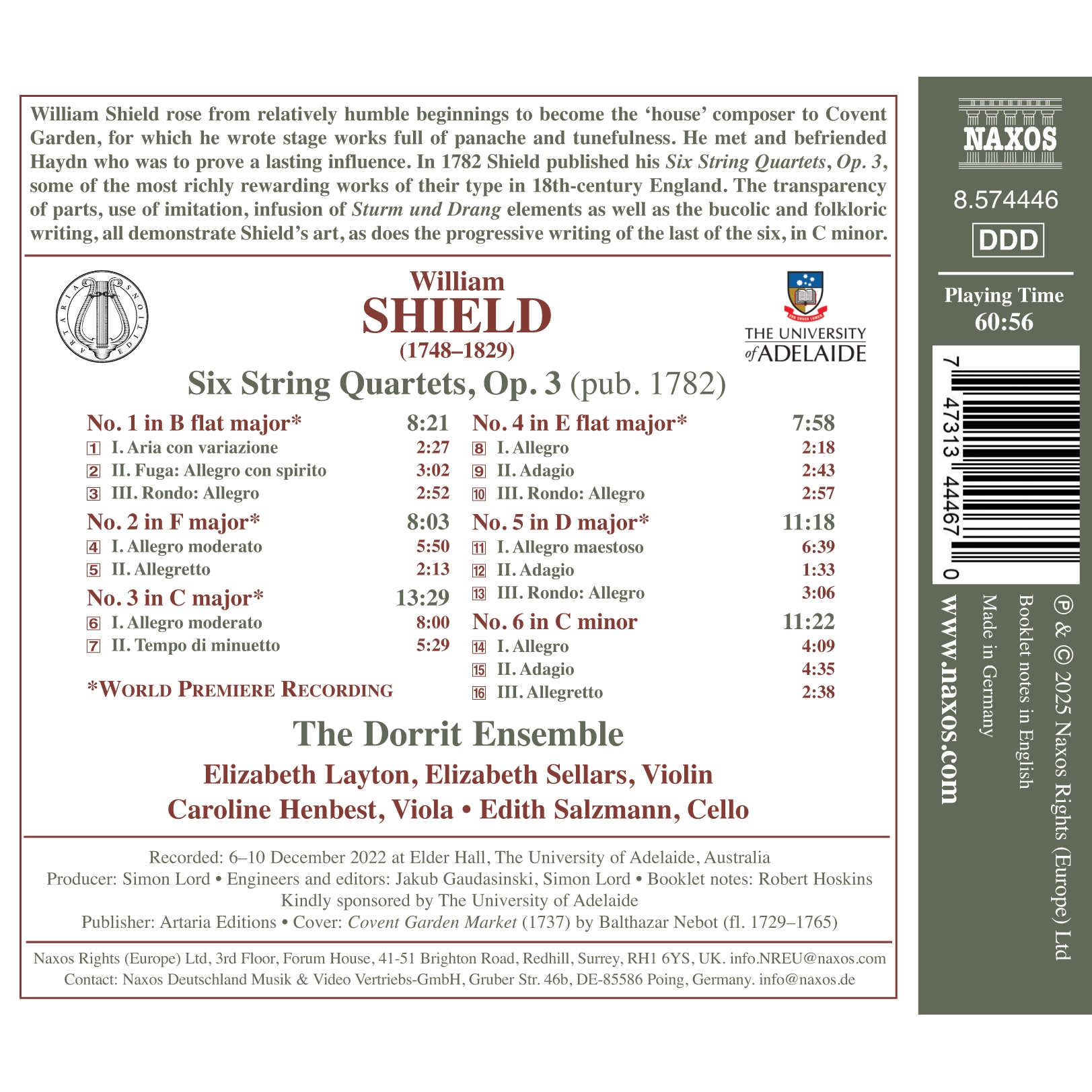 Shield: Complete Chamber Works, Vol. 1