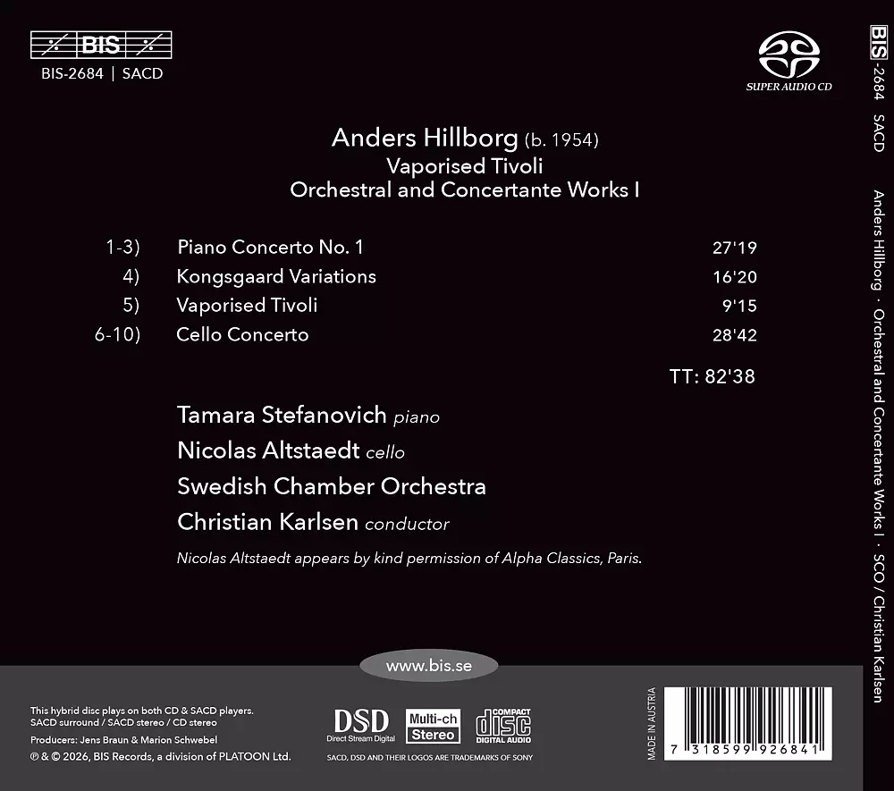 Hillborg: Orchestraland Concertante Works I