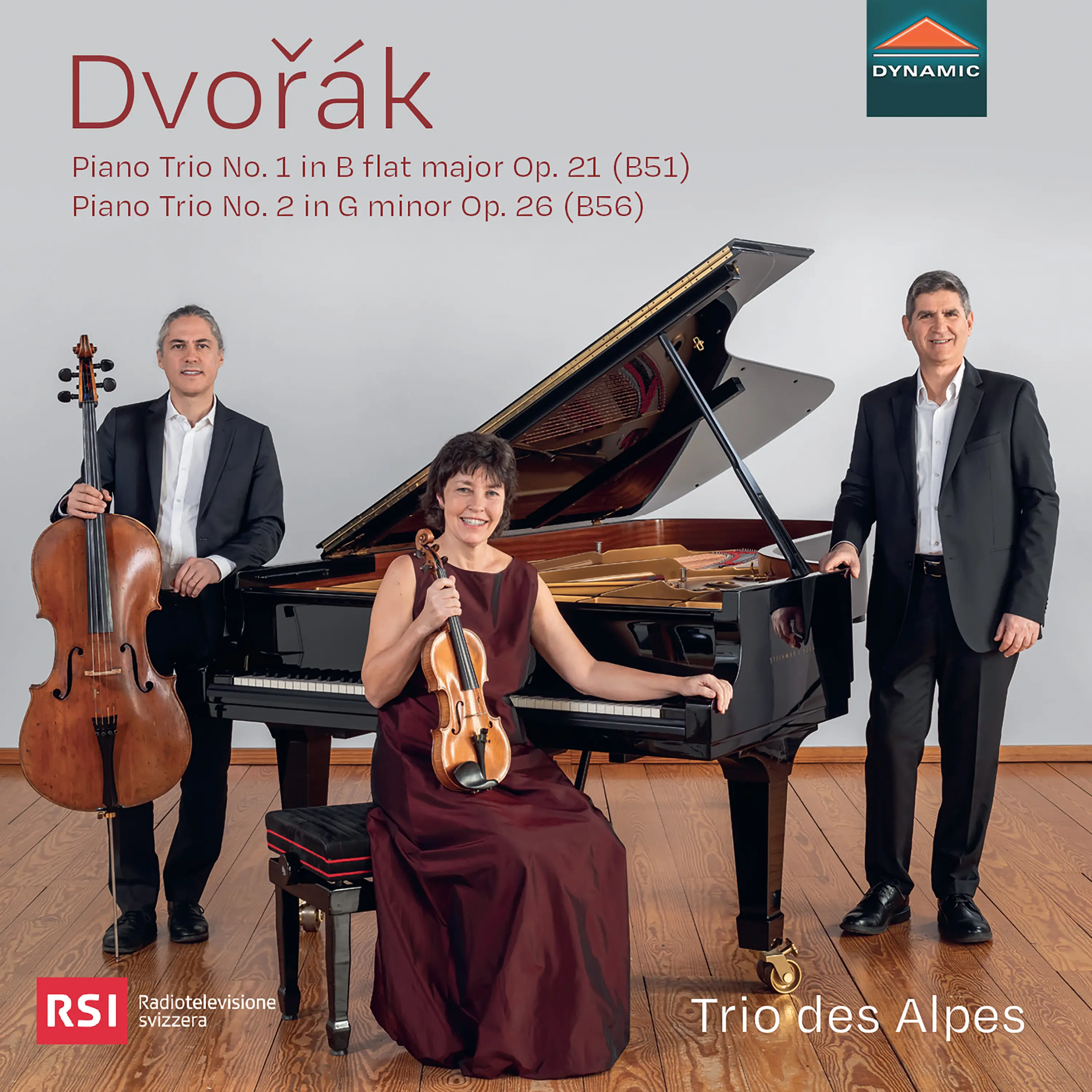 Antonín Dvořák, Piano Trio No.1 in B flat major Op. 21 (B51), Piano Trio No. 2 in G minor Op. 26 (B56)