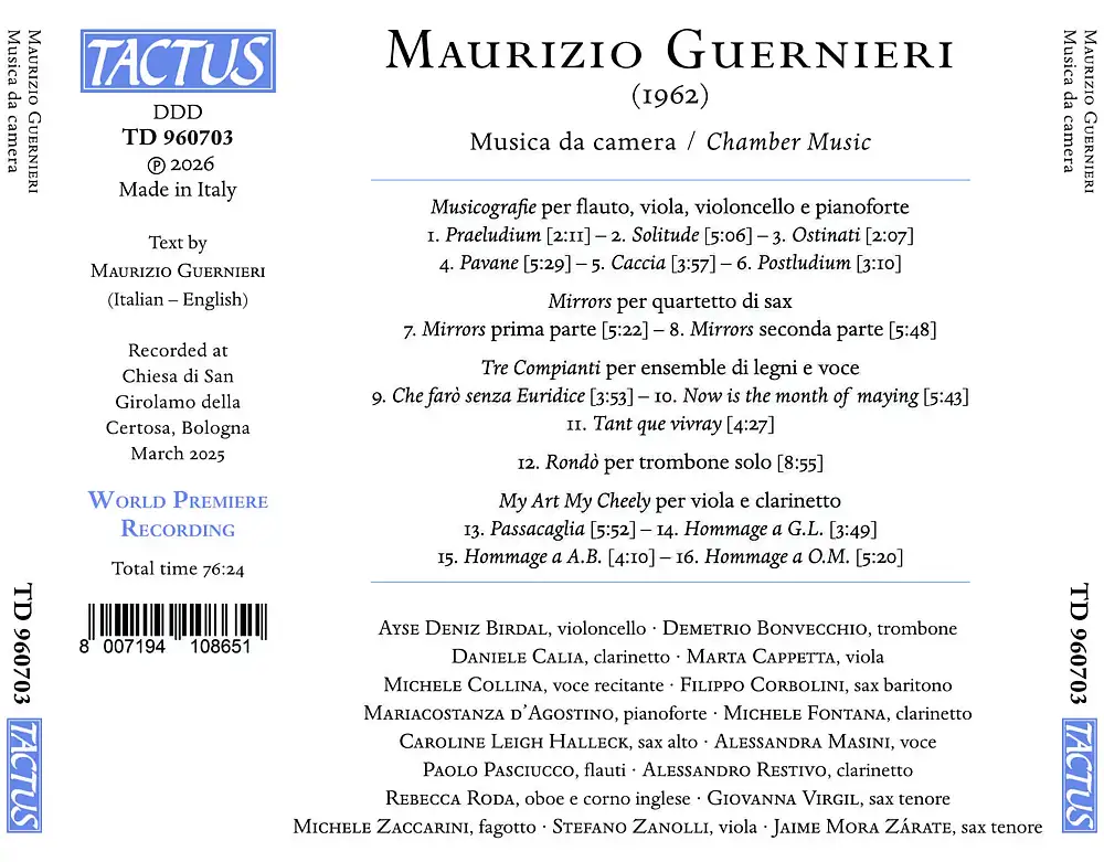 Guernieri: Musica da Camera