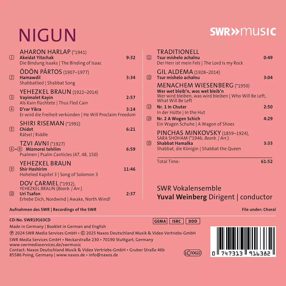 NIGUN - Jewish Choral Music