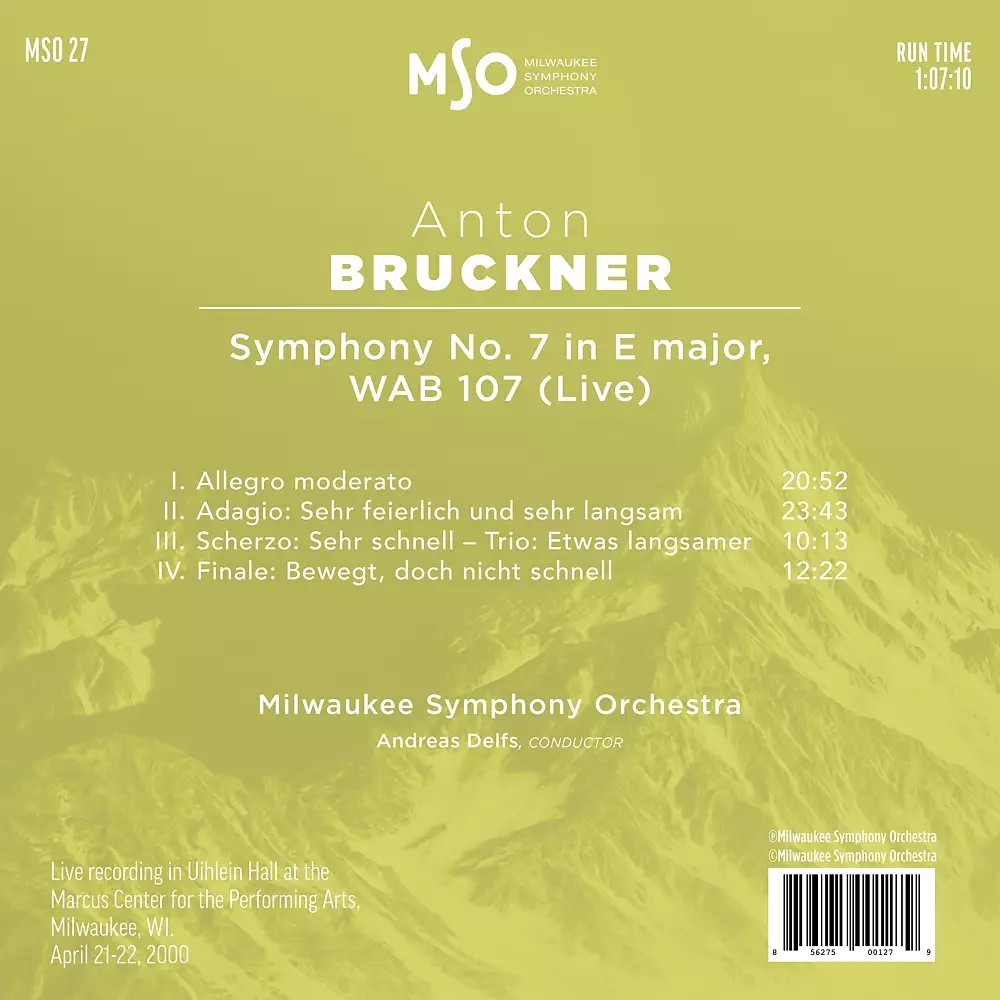 Bruckner: Symphony No. 7 in E major, WAB 107 (Live)