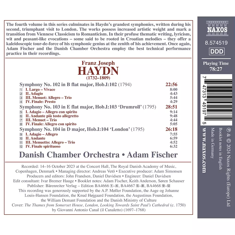 Haydn: Late Symphonies, Vol. 4