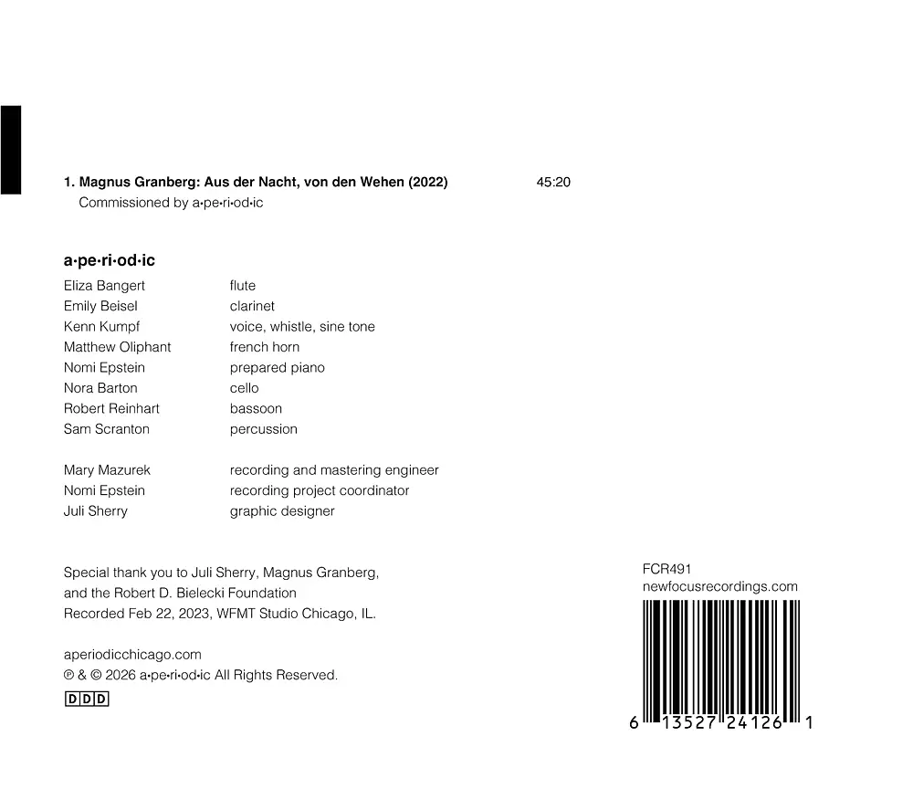 Aus der Nacht, von den Wehen