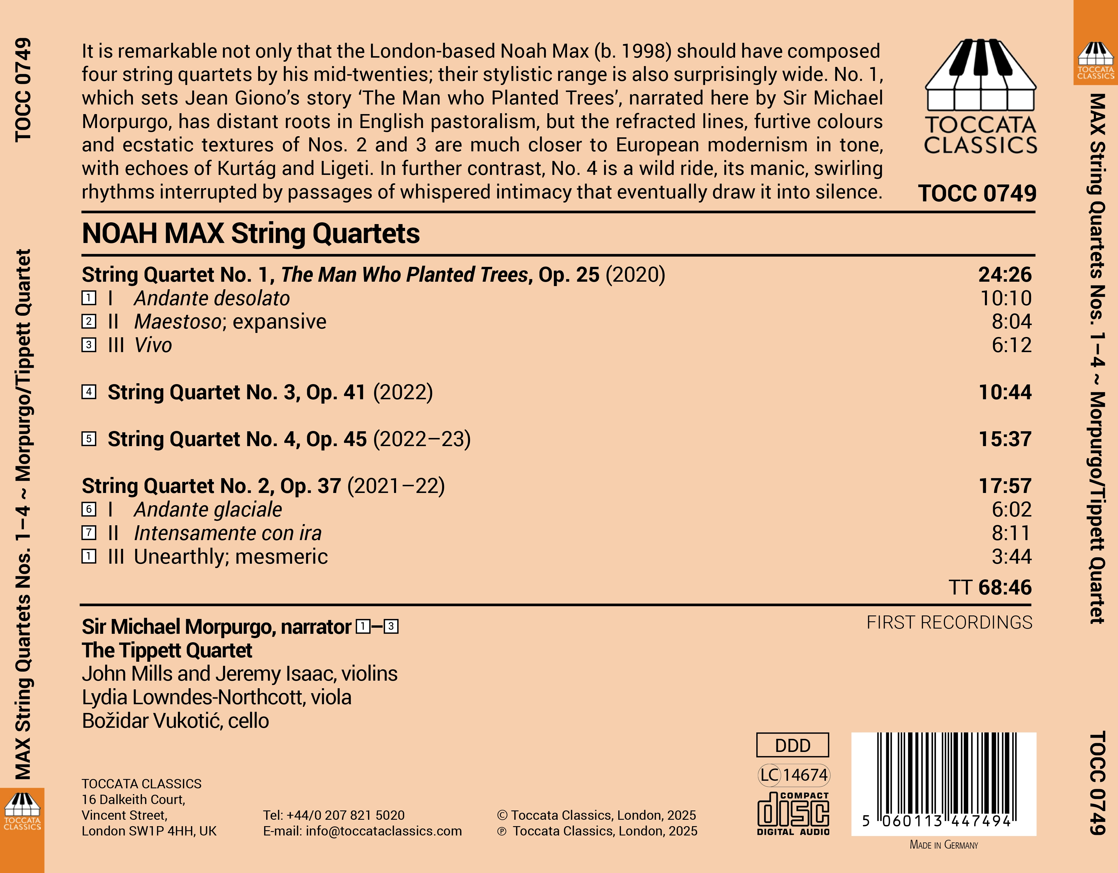 Max: String Quartets