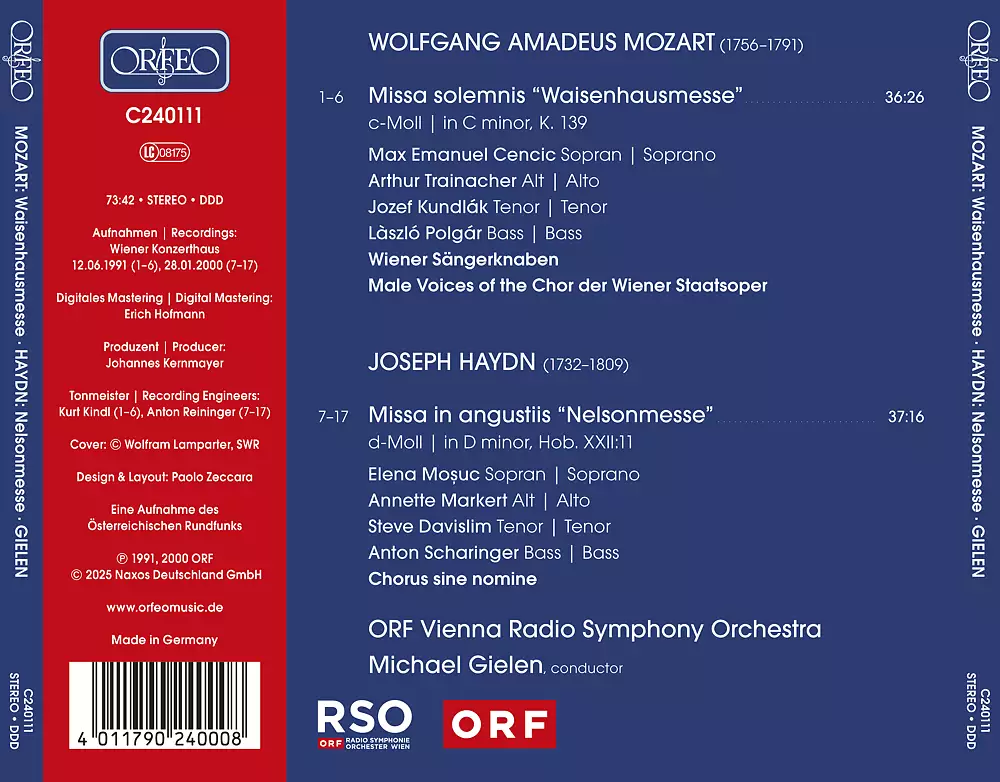 Mozart 'Waisenhausmesse' & Haydn 'Nelsonmesse
